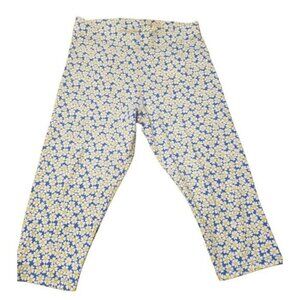 Mini Boden size 9- 10 cropped leggings capris Daisy print